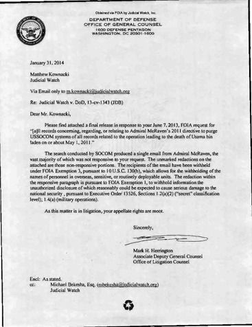 Page 1: McRaven bin Laden Smoking Gun