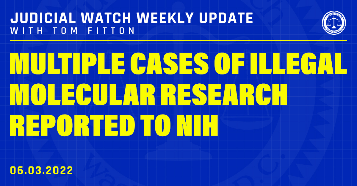 Multiple Cases of Illegal Molecular Research Reported to NIH