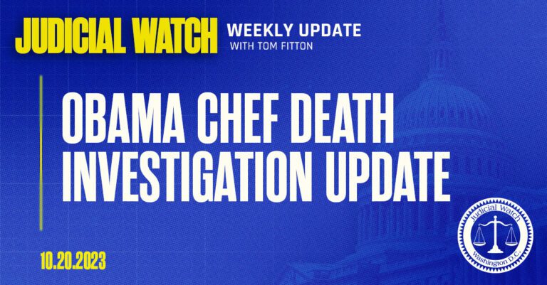 Obama Chef Death Investigation Update