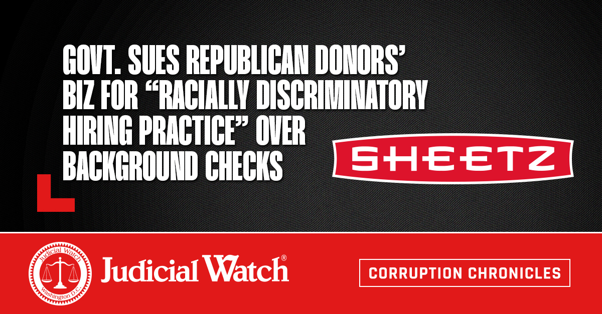 Govt. Sues Republican Donors’ Biz for “Racially Discriminatory Hiring Practice” over Background Checks