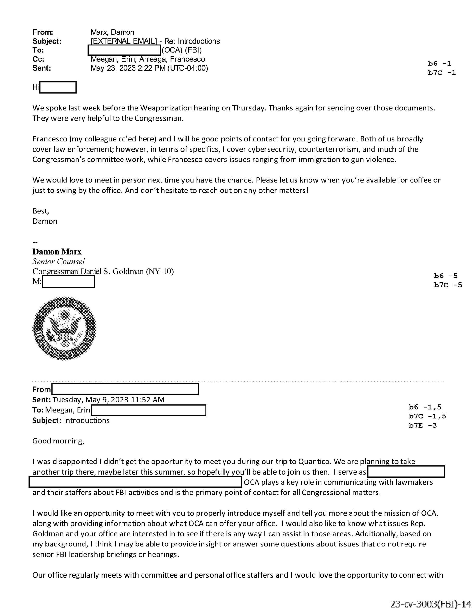 JW v DOJ Weaponization 03003 pgs 19-20