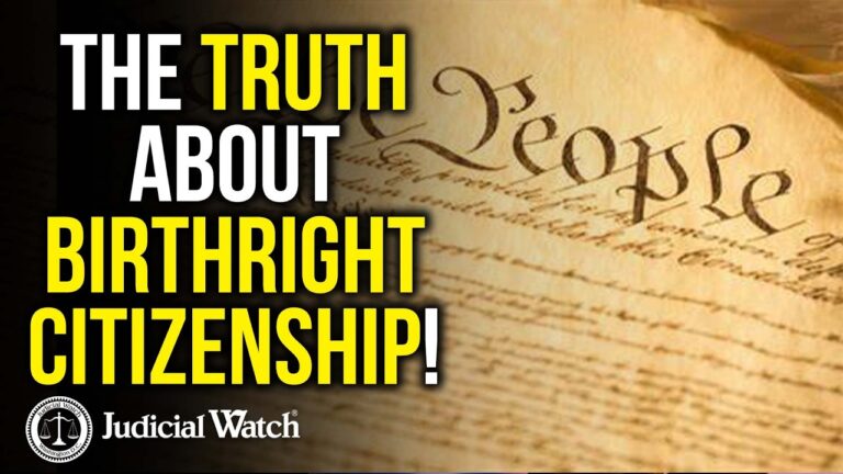 The Truth About Birthright Citizenship!