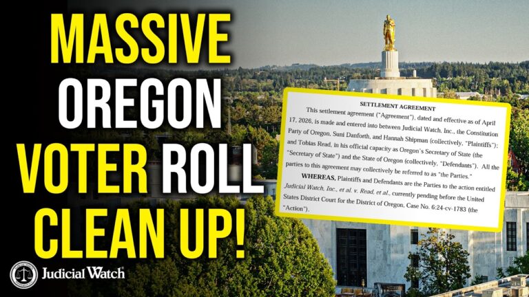 800,000 Dirty Names Cleaned from Oregon Voter Rolls!