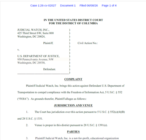 JW v DOJ Smith Howell Boasberg complaint 02027