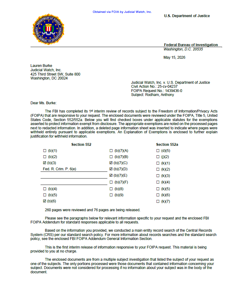 JW v DOJ Tony Rodham records 04237