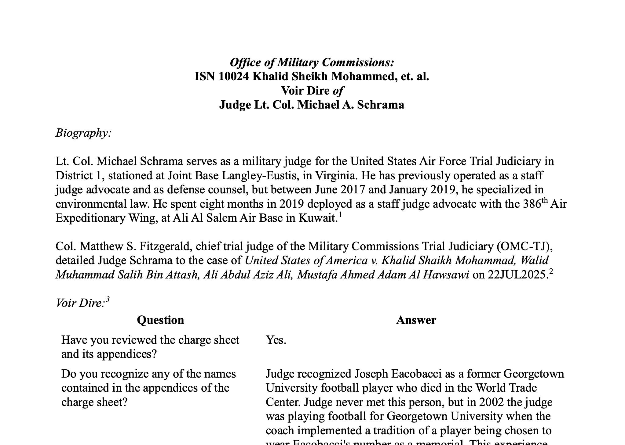 ISN 10024 Khalid Sheikh Mohammed et. al. Pre-Trial Proceedings December 15, 2025