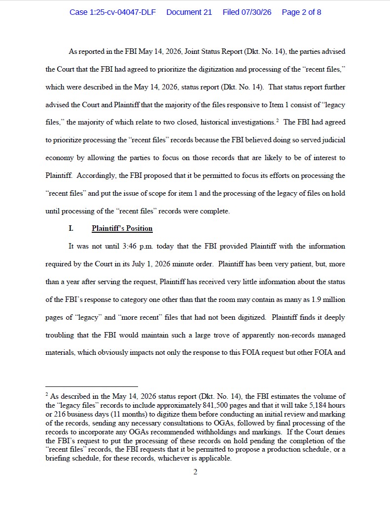 JW v DOJ Joint Status Report 04047 pgs 2-4