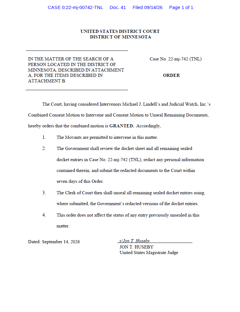 JW v U.S. District Court District of MN Motion 00742