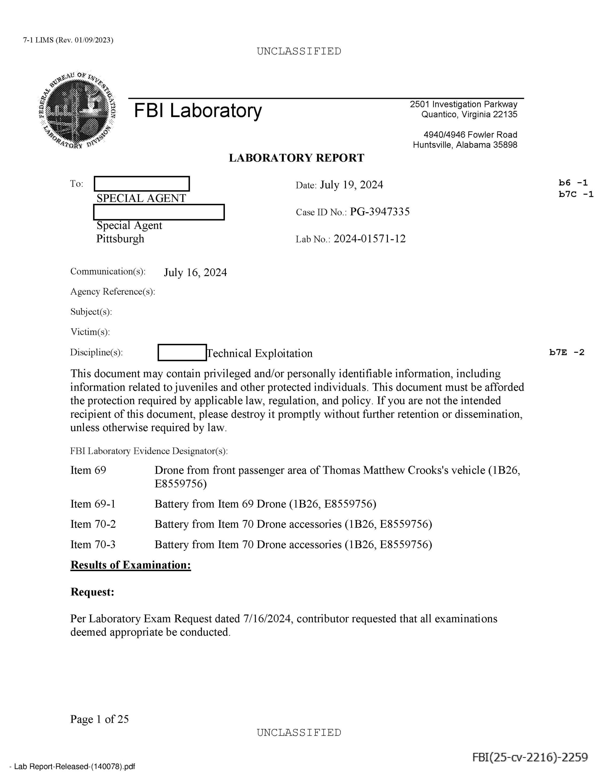 JW v DOJ Crooks prod 9 02216 pgs 195-250