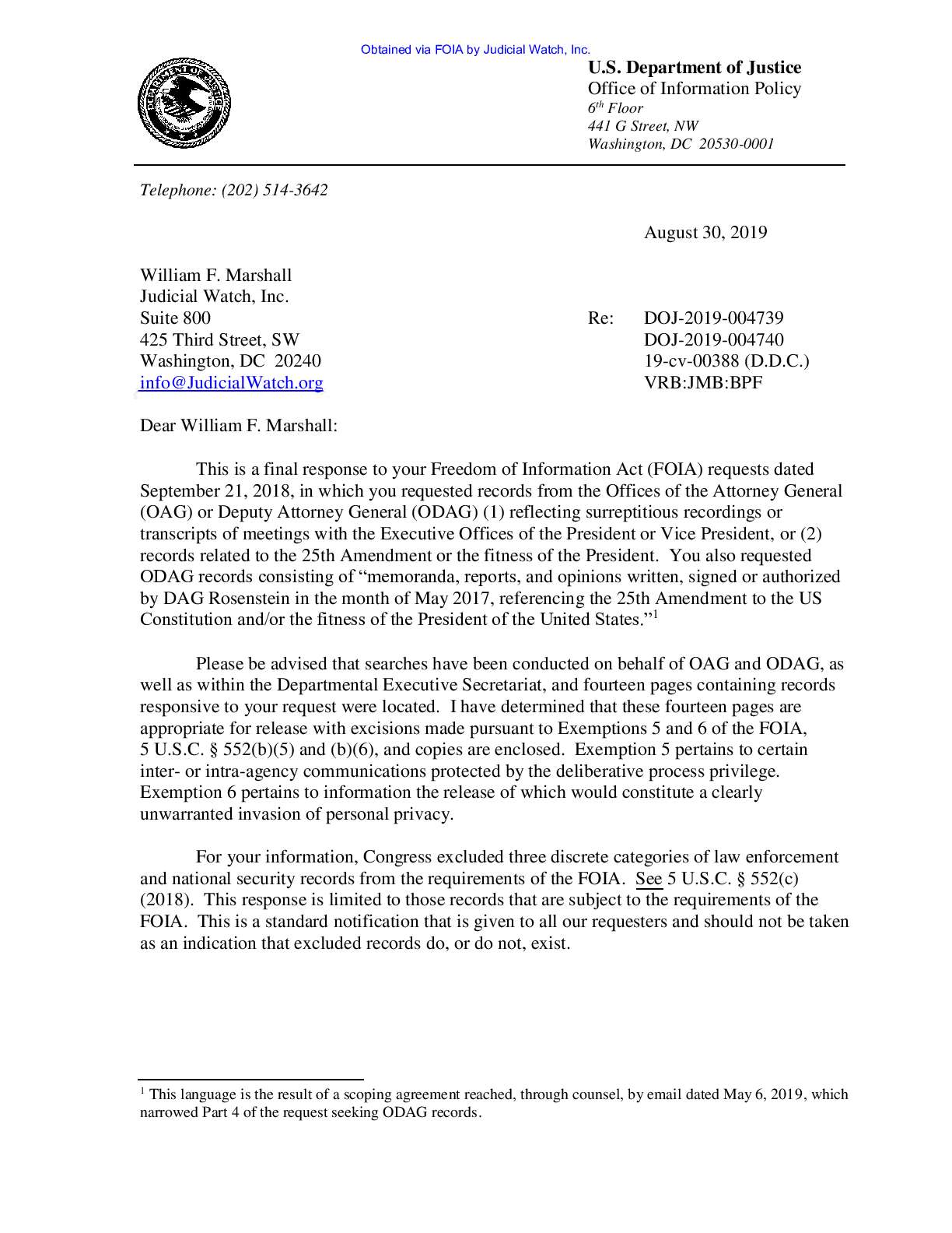JW v DOJ 25th Amendment 00388