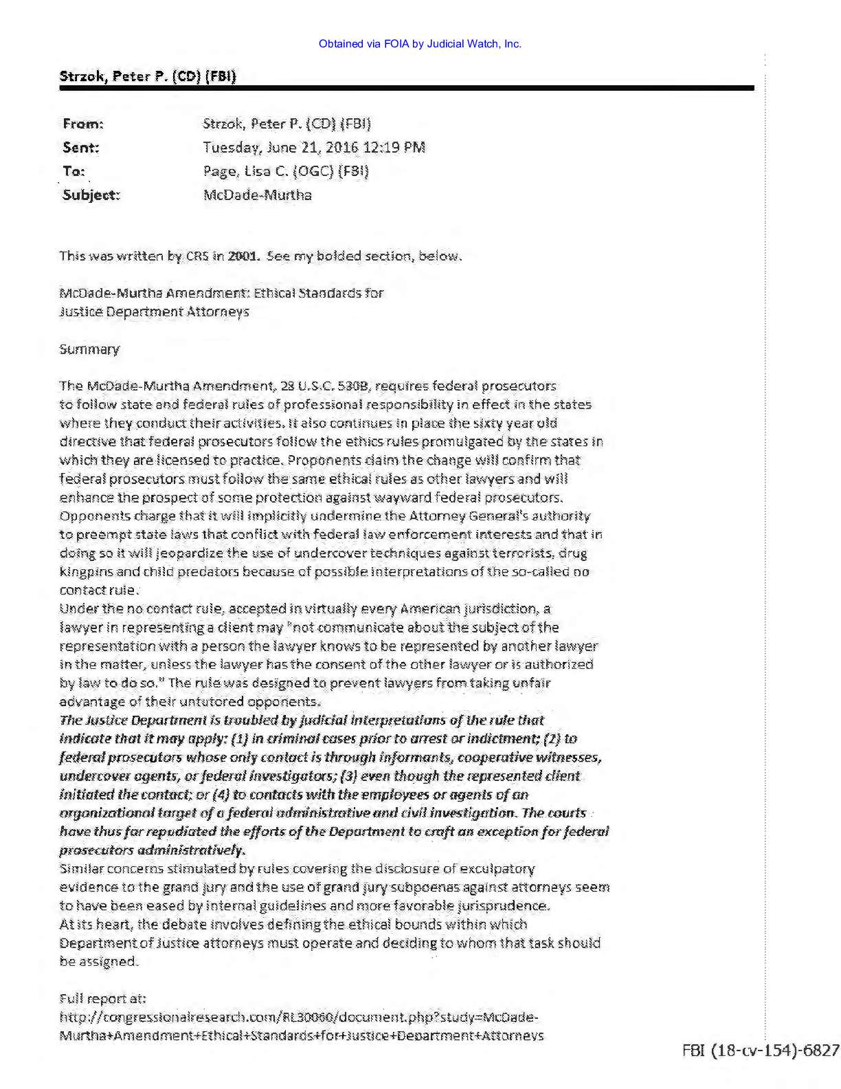 JW v DOJ Strzok-Page Emails Prod 15 00154 pg 59