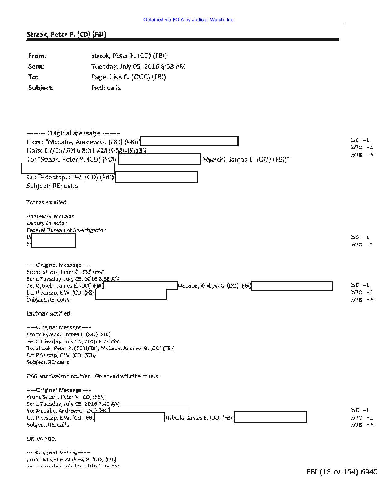 JW v DOJ Strzok Page Emails Prod 15 00154 pgs 97-98