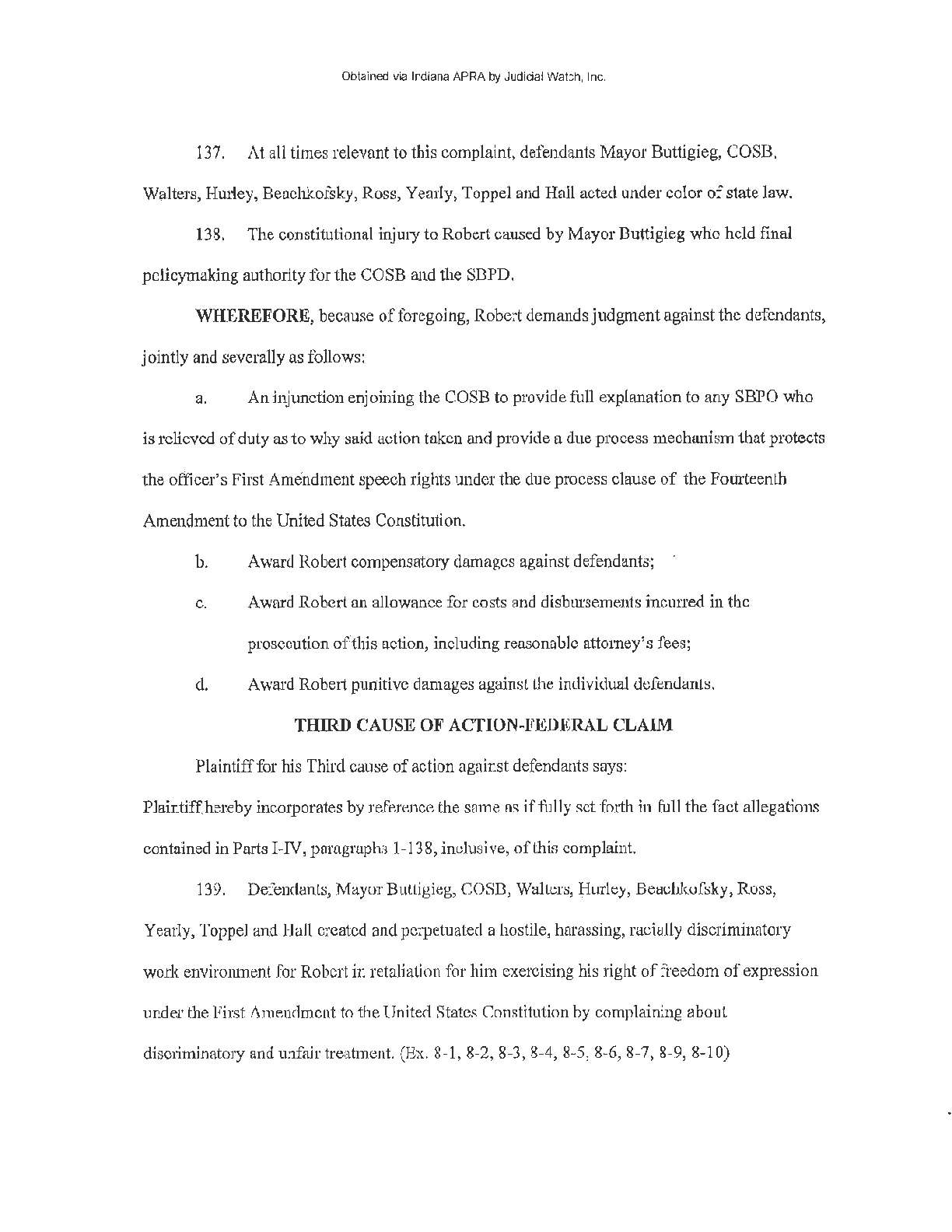 2019 South Bend Police Dept FOIA training records ...