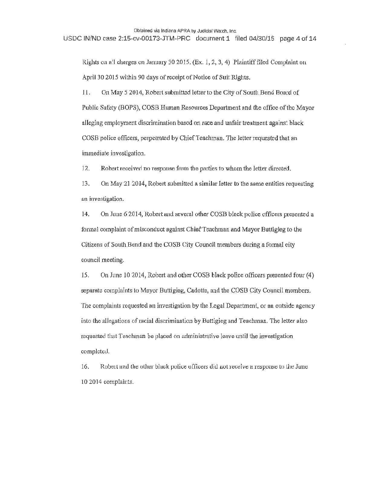 2019 South Bend Police Dept FOIA training records ...