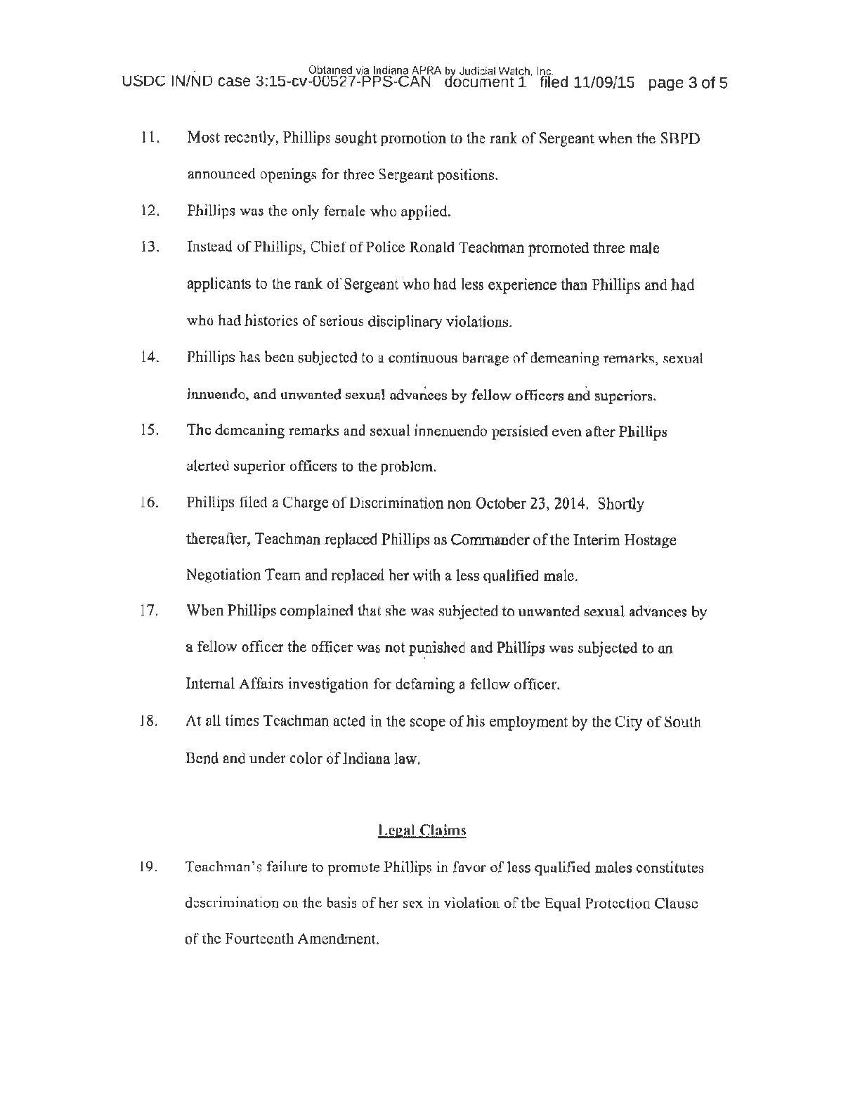 2019 South Bend Police Dept FOIA training records ...