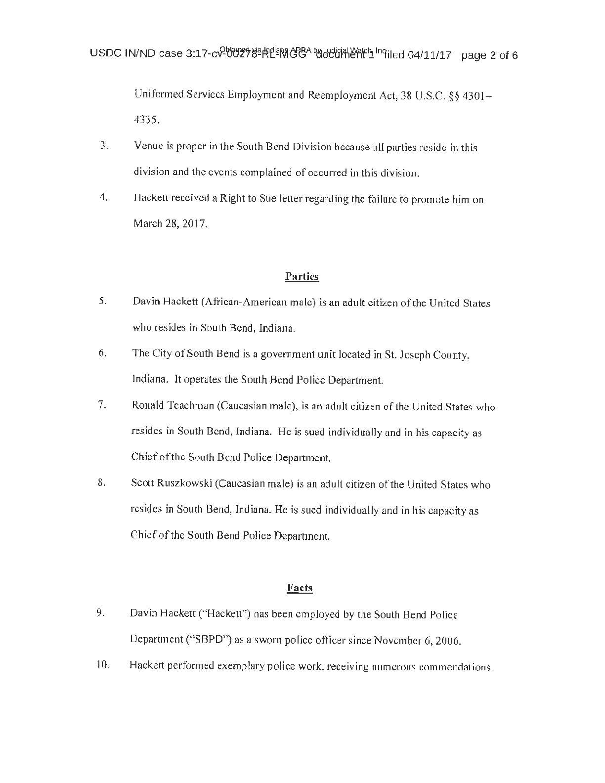 2019 South Bend Police Dept FOIA training records ...
