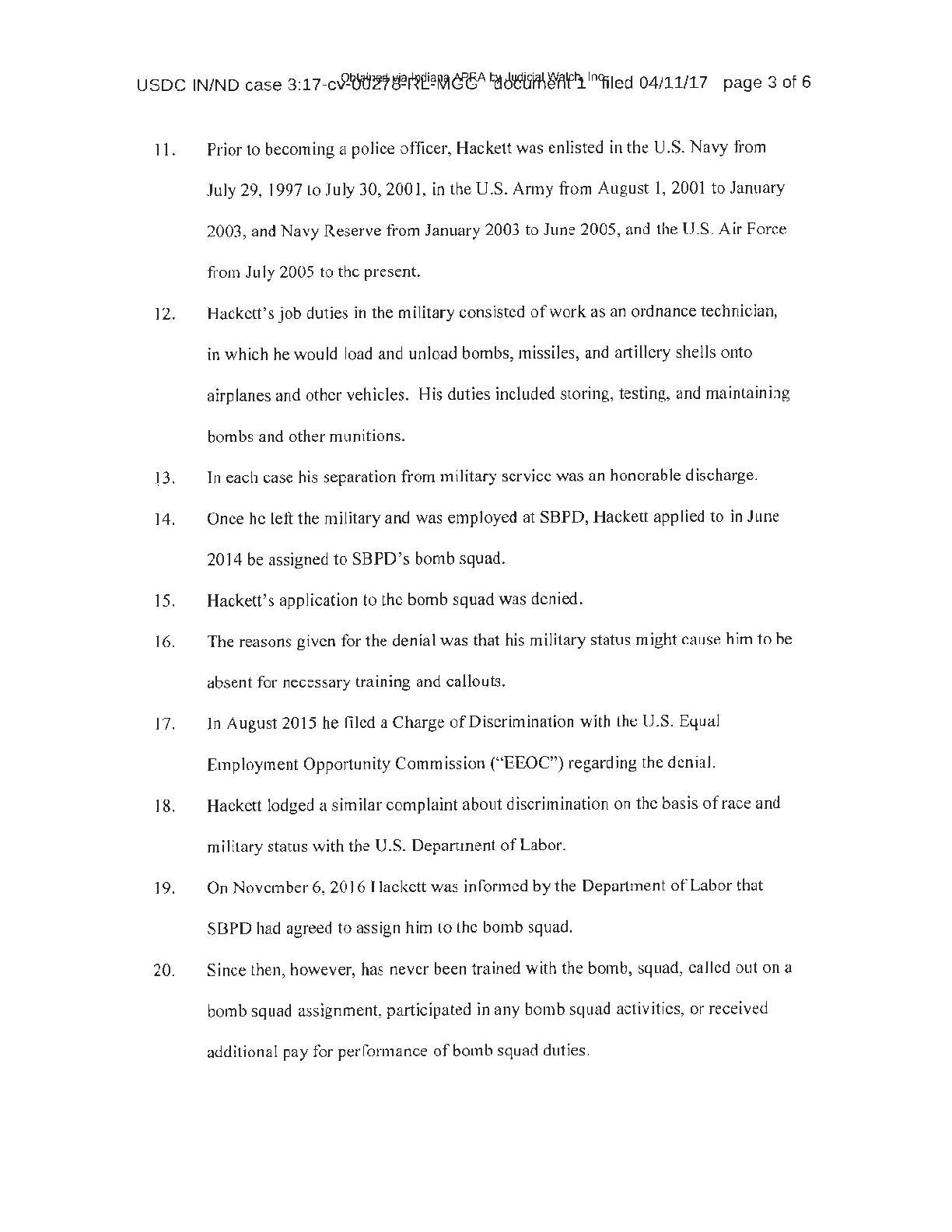 2019 South Bend Police Dept FOIA training records ...