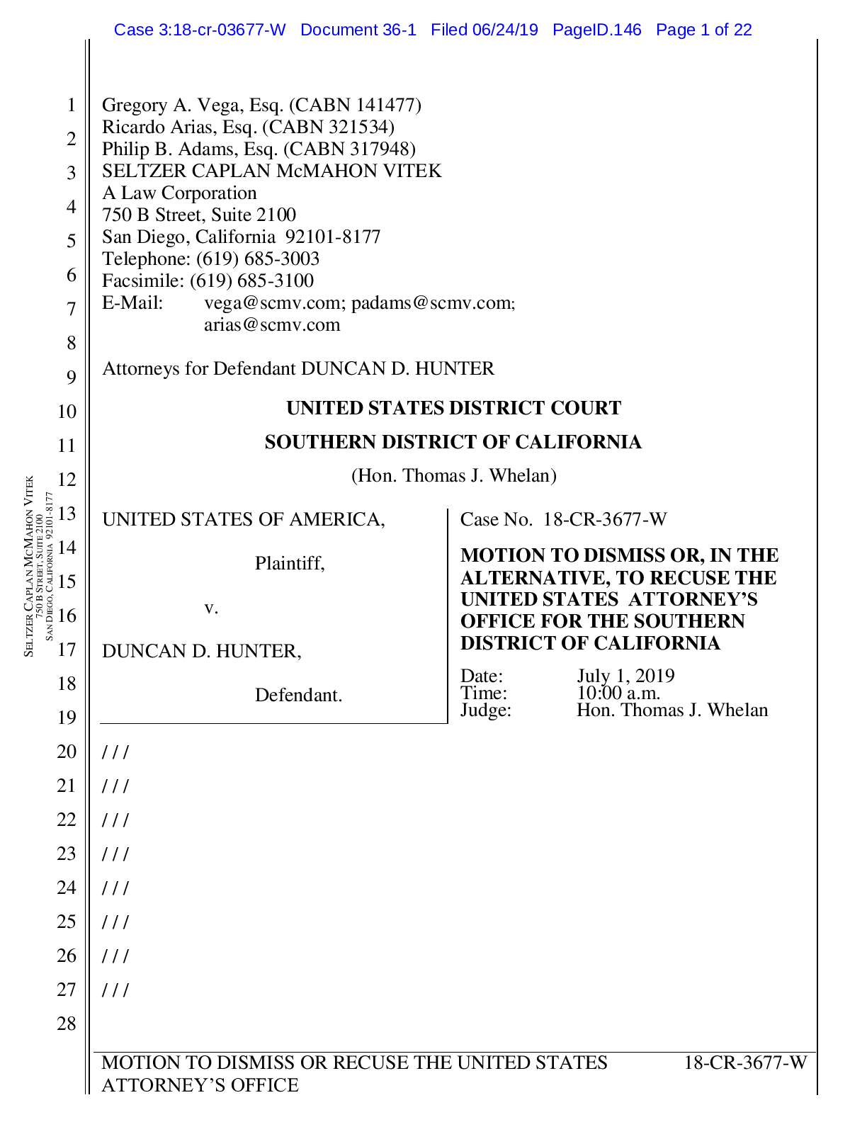 USA v Hunter motion to dismiss 03677
