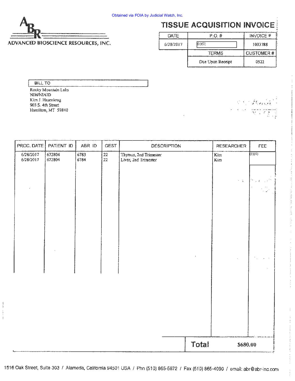 JW v HHS Humanized Mice prod 1 00876 pgs 220-222