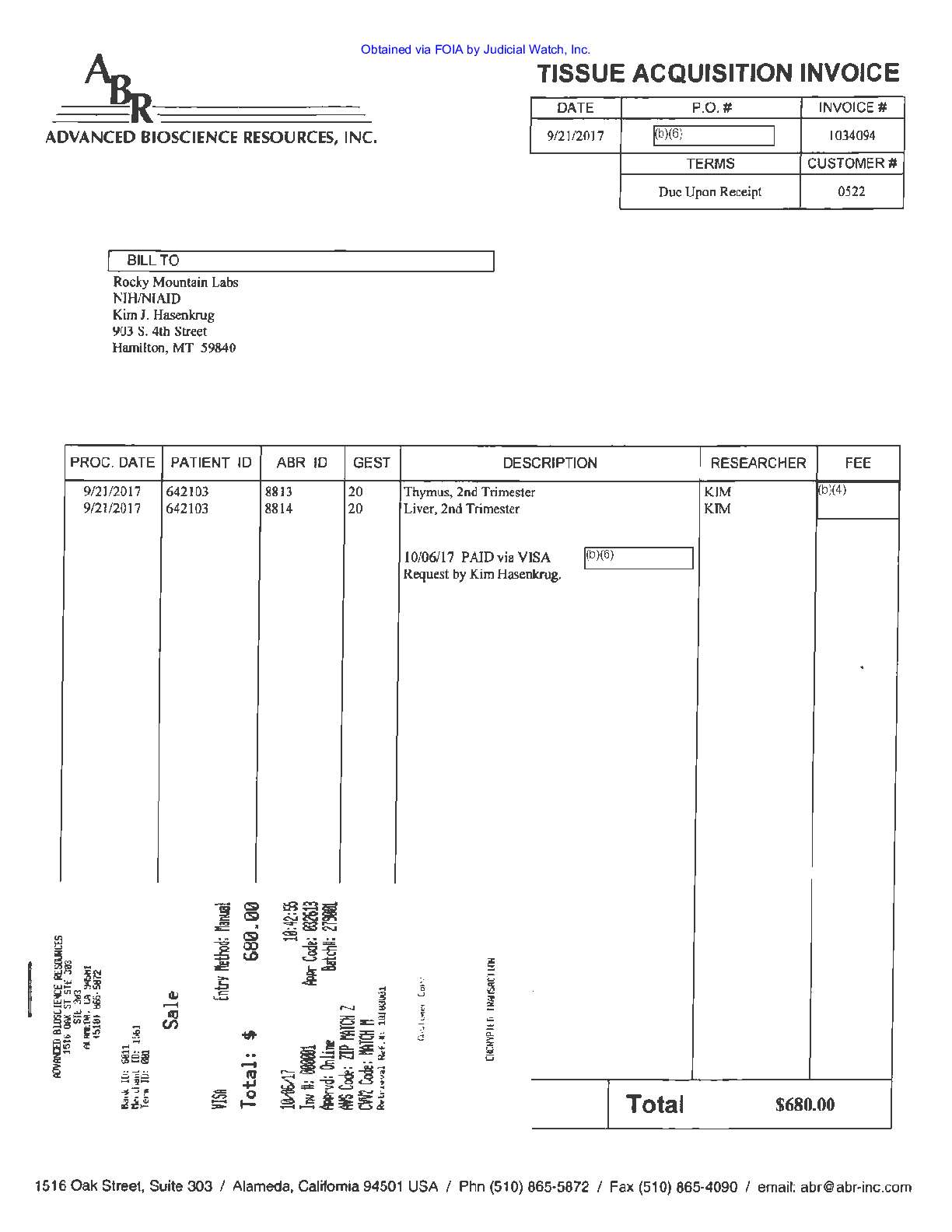 JW v HHS Humanized Mice prod 1 00876 pgs 316-318