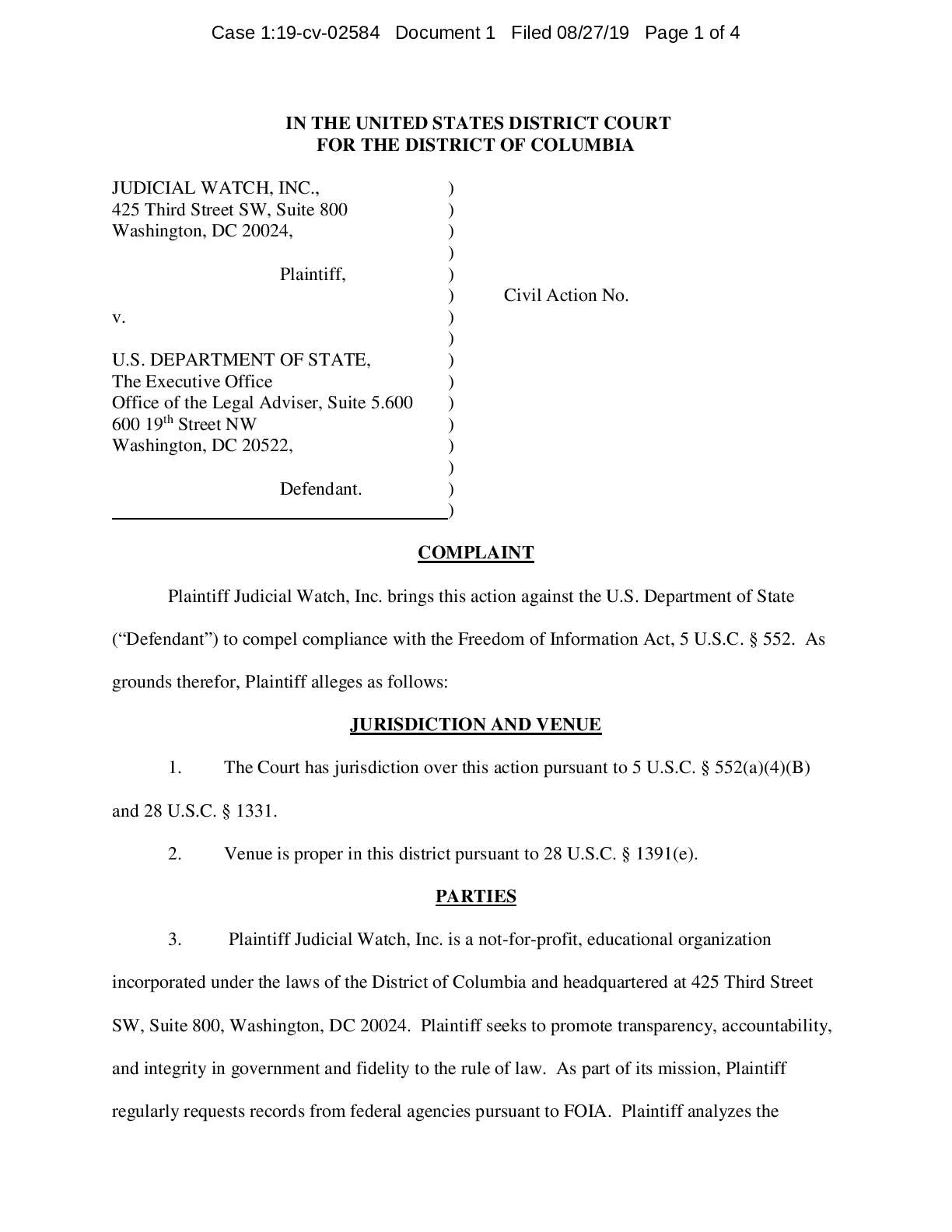 JW v State Kathleen Kavalec complaint 02584