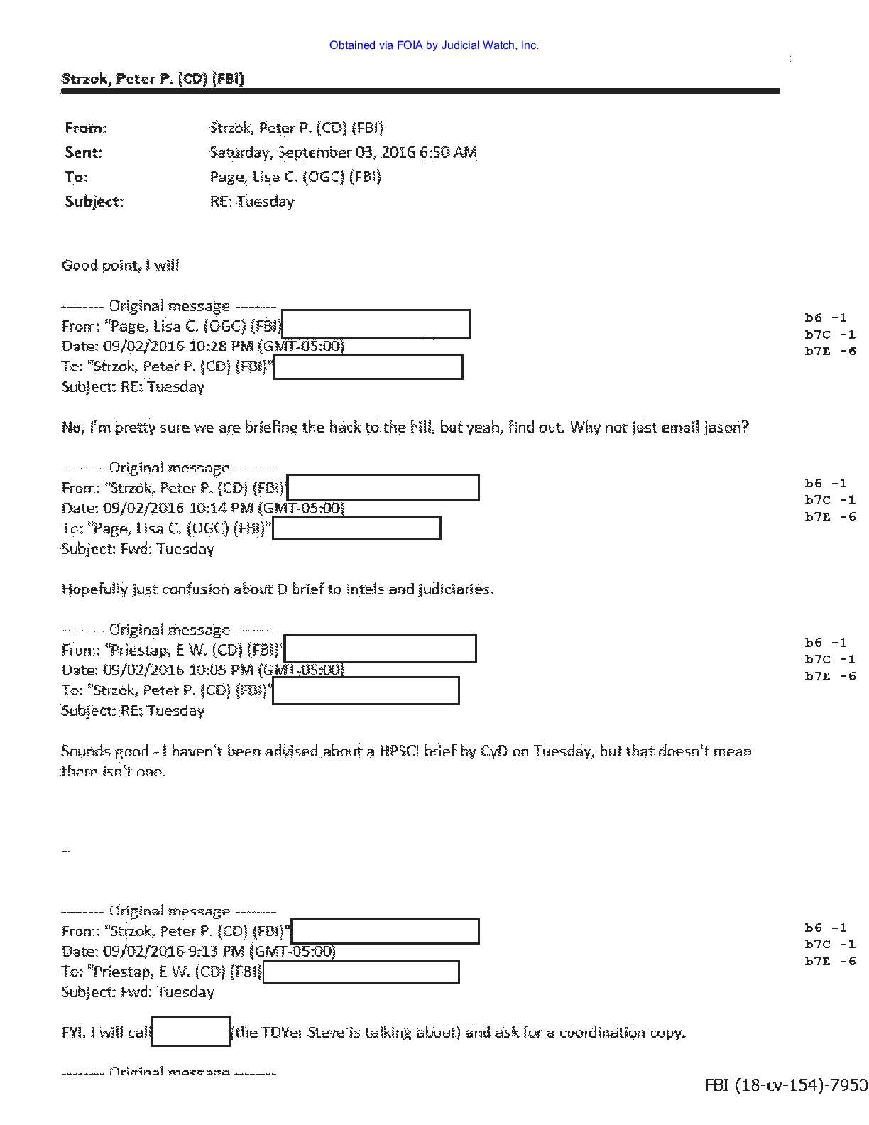 JW v DOJ Strzok Page prod 17 00154 pgs 145-152