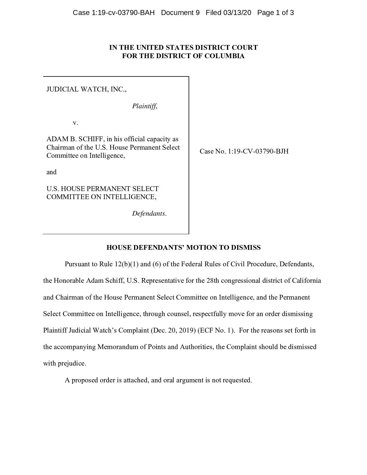 JW v Schiff motion to dismiss 03790