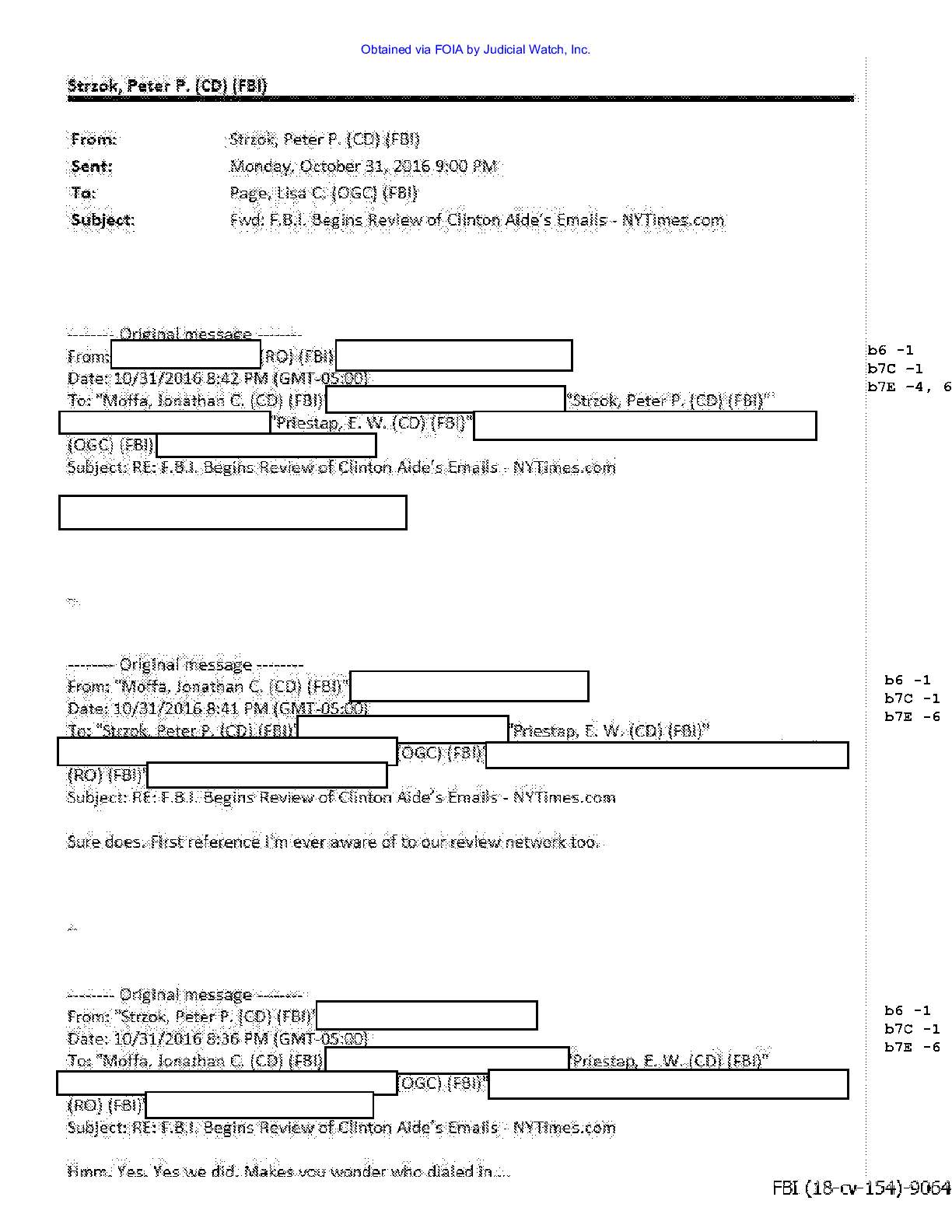 JW v DOJ Strzok prod 20 00154 pgs 16-25