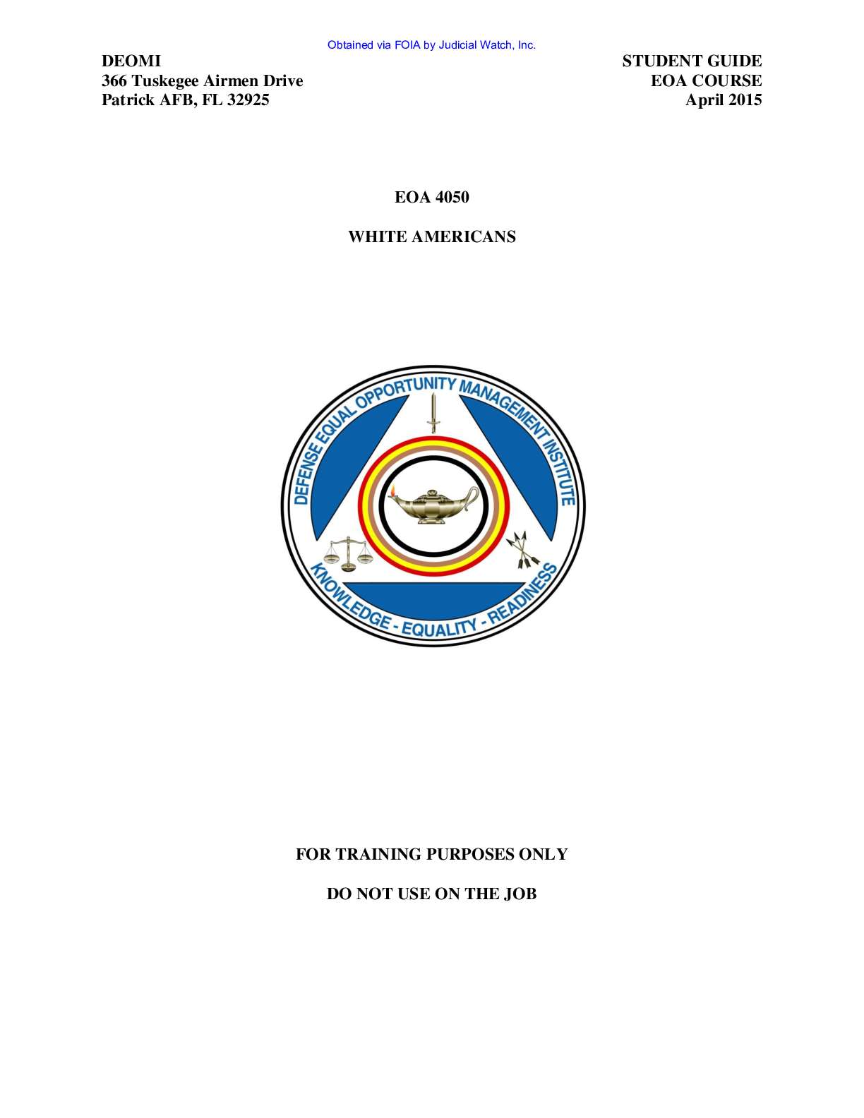Defense Equal Opp Mgt pgs 637-647