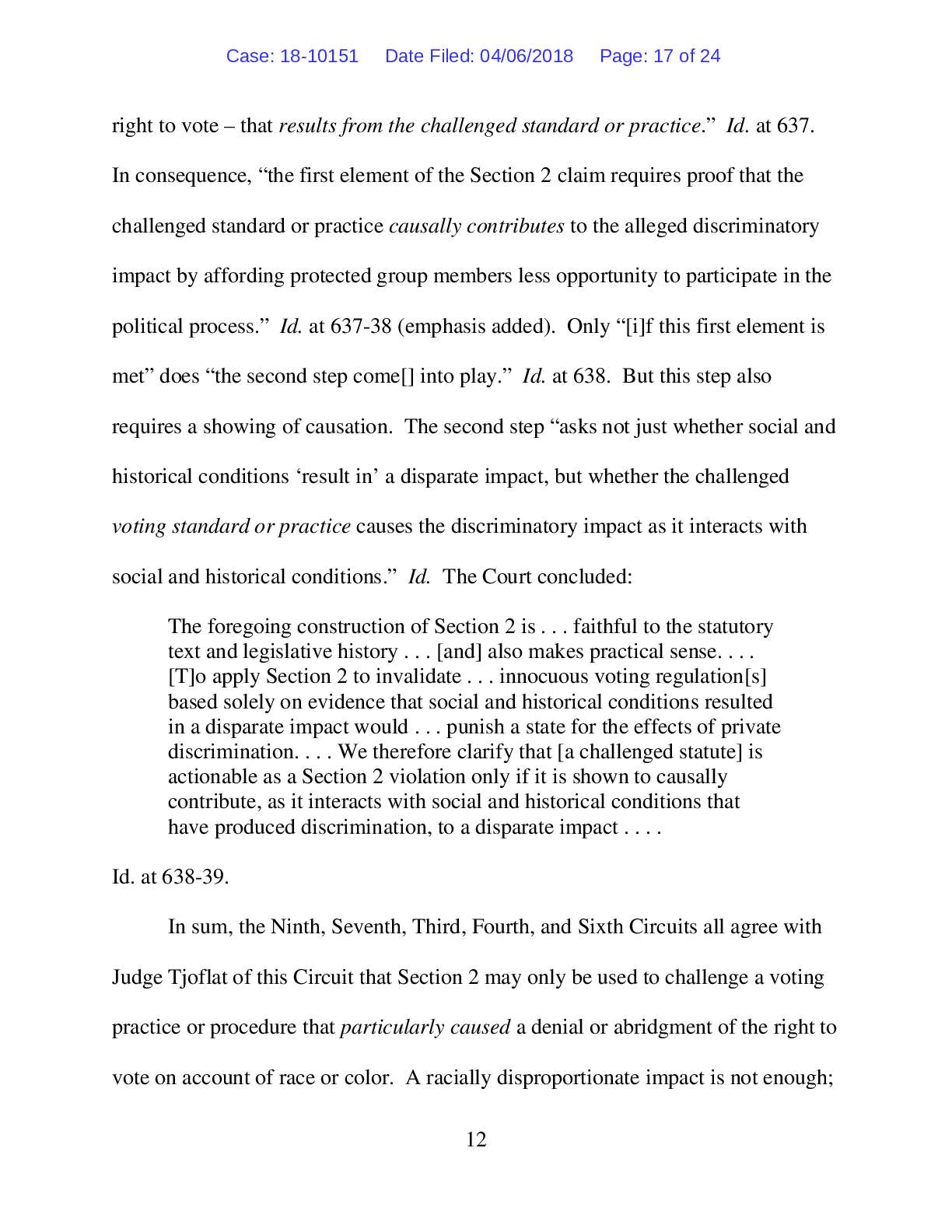 Greater Birmingham Ministries v. Alabama amici cur...