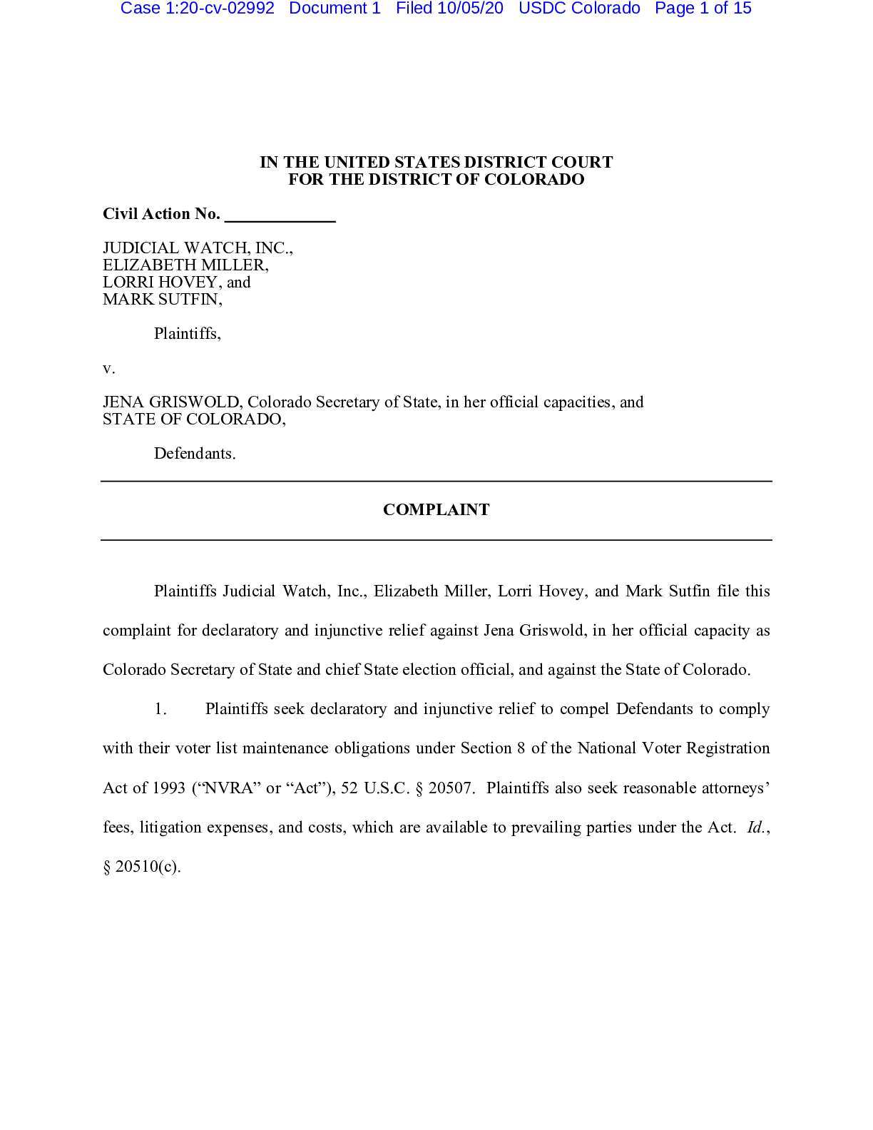 JW v Griswold complaint 02992