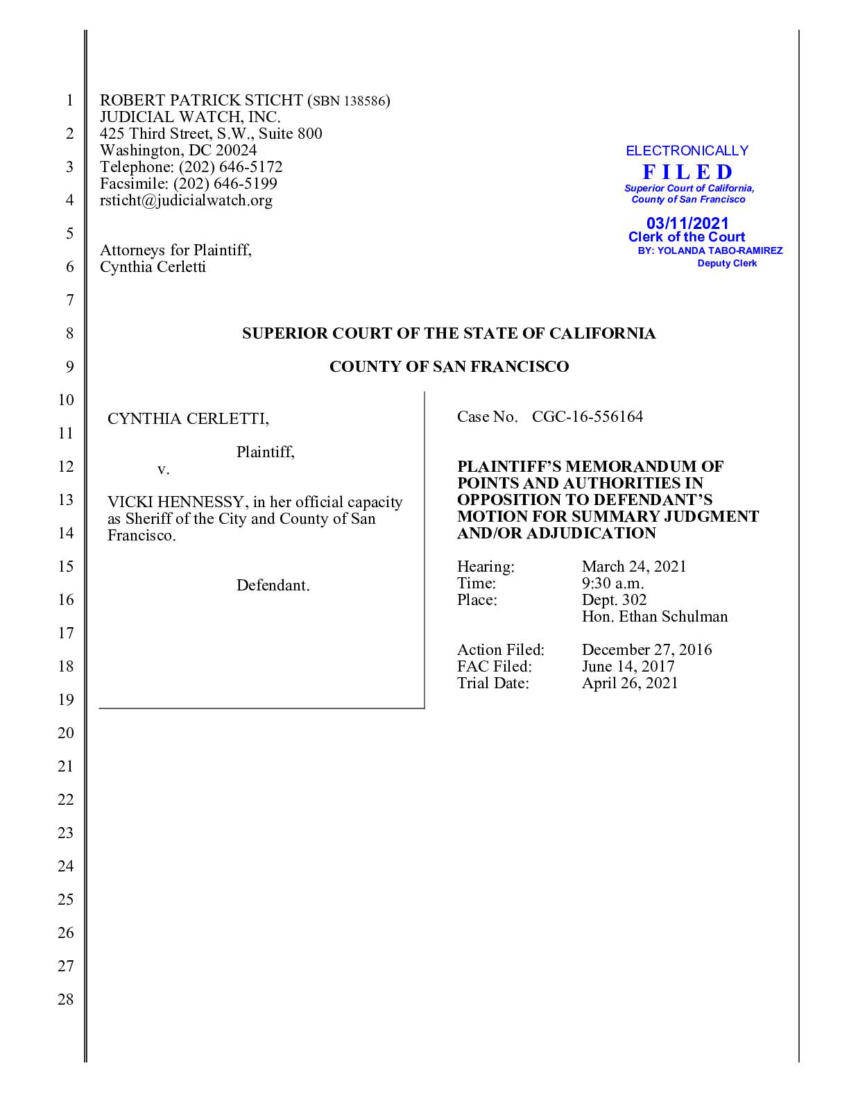 Cerletti v Hennessy CA immigration 556164
