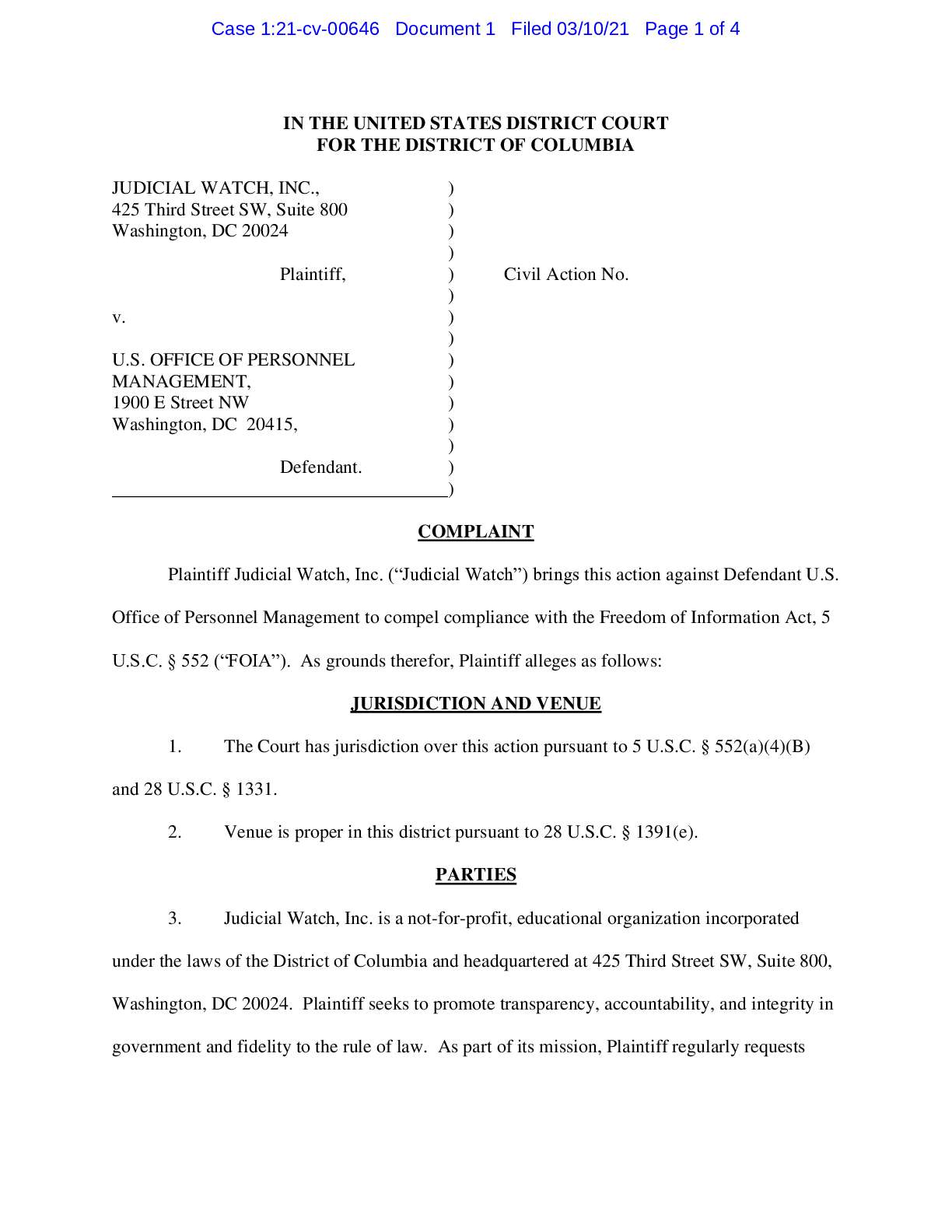 JW v OPM Fed Exec Inst in China complaint 00646