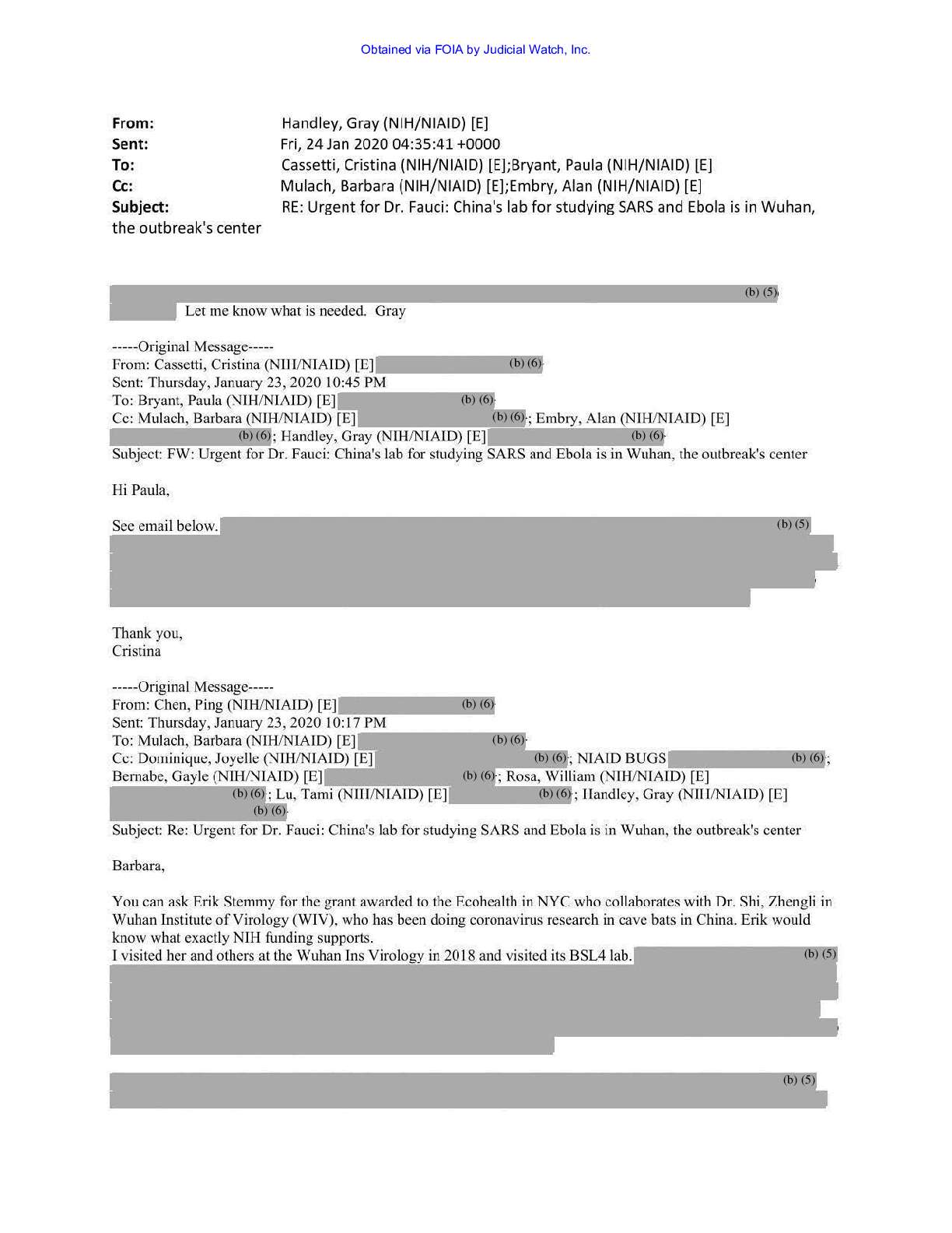 JW v HHS NIH Records on Wuhan Inst August 2021 006...