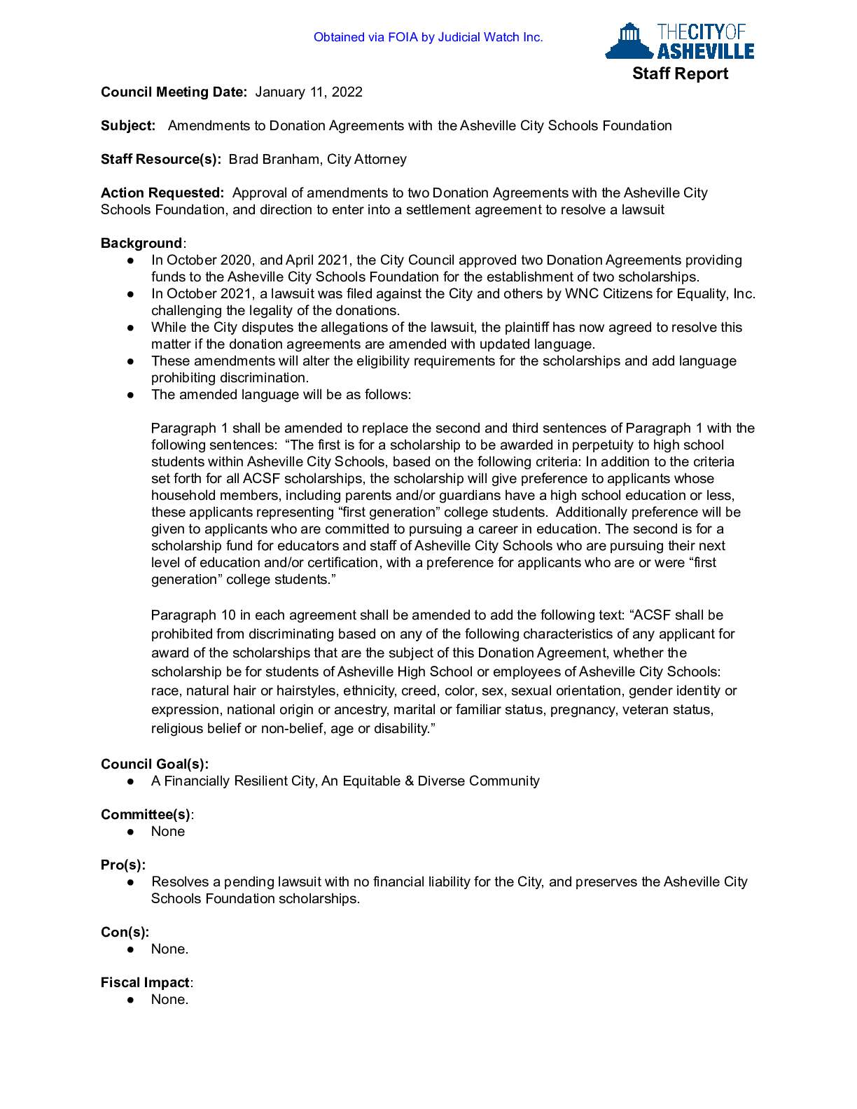WNC Citizens for Equality v. City of Asheville agr...