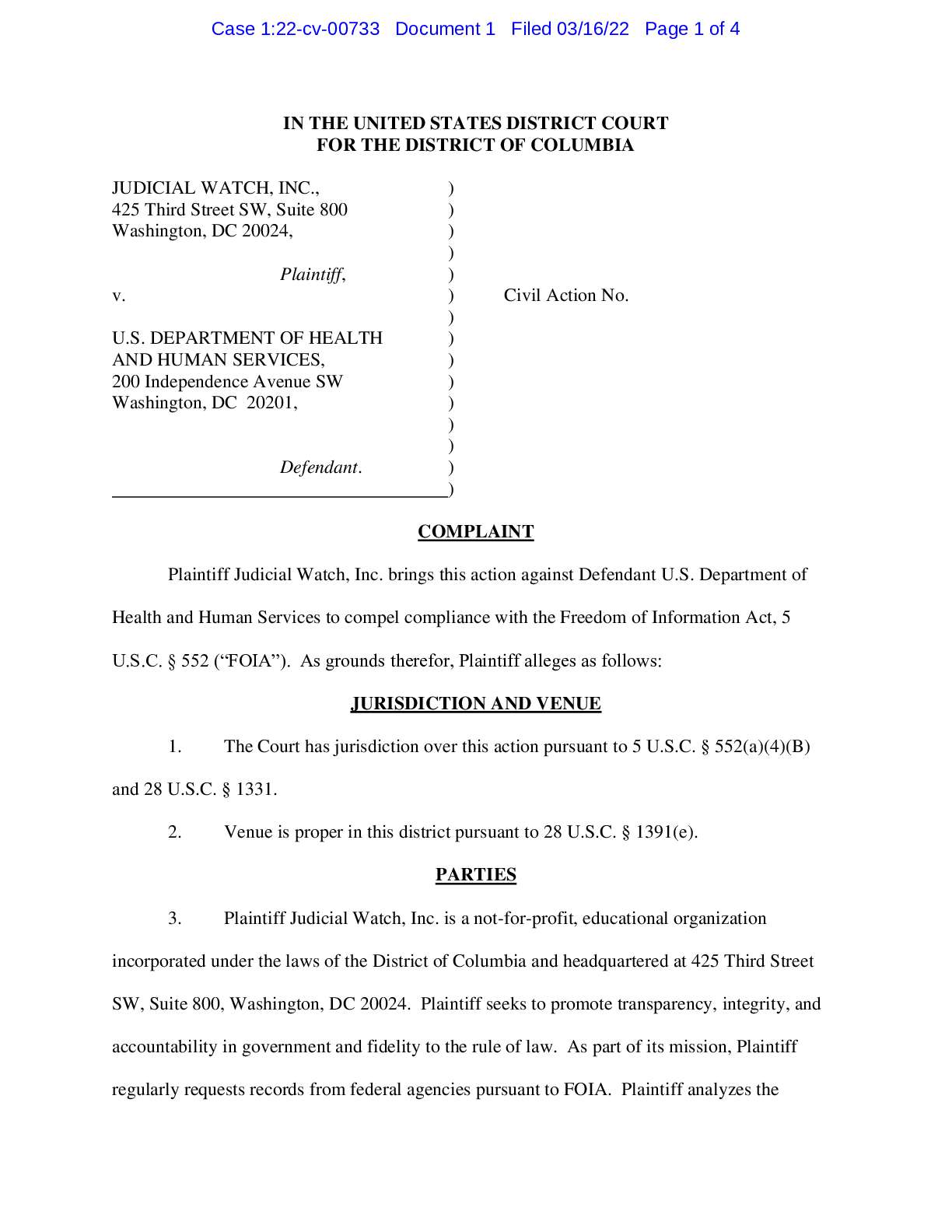 JW v HHS Comirnaty complaint 00733
