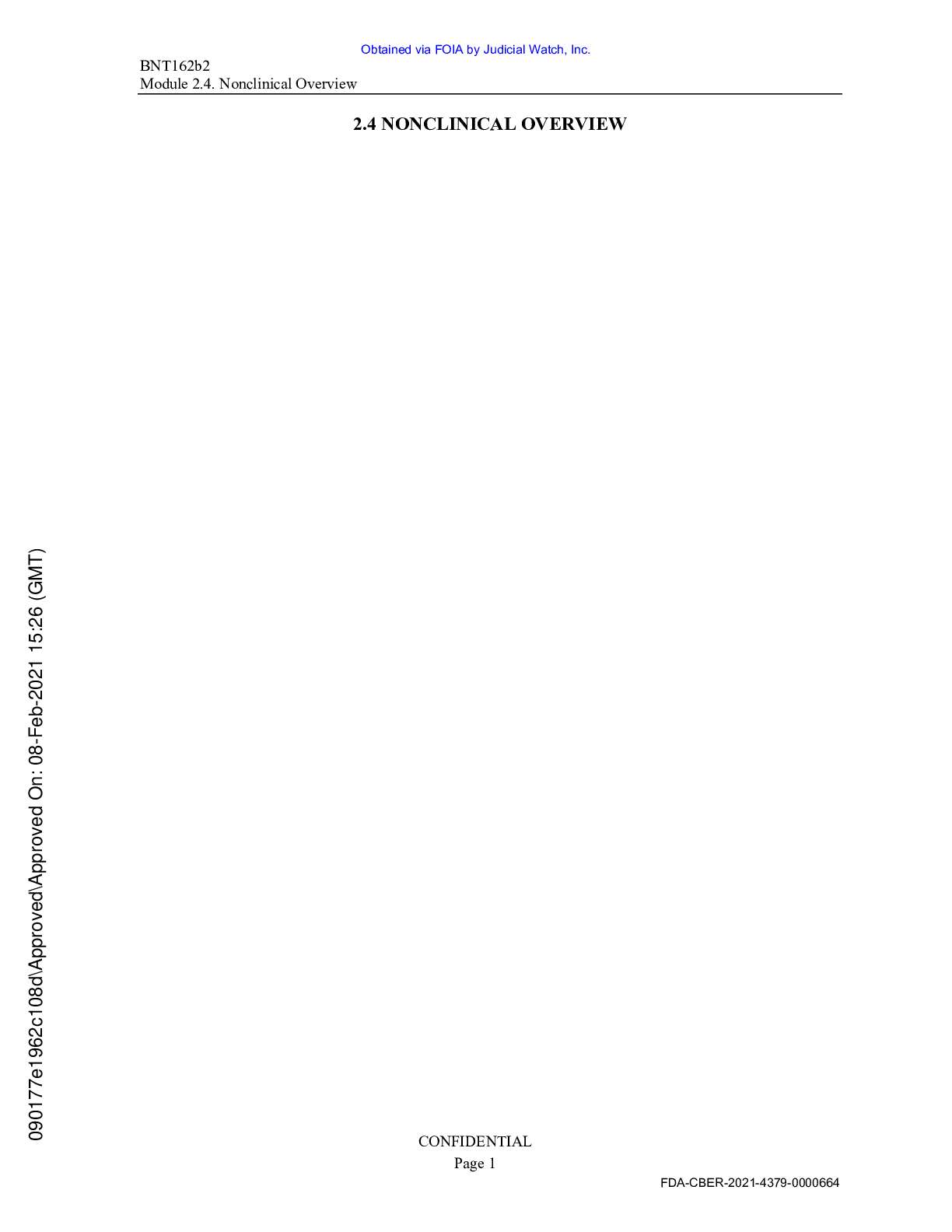 JW v HHS FDA Pfizer BioNTech Vaccine prod 3 02418 ...