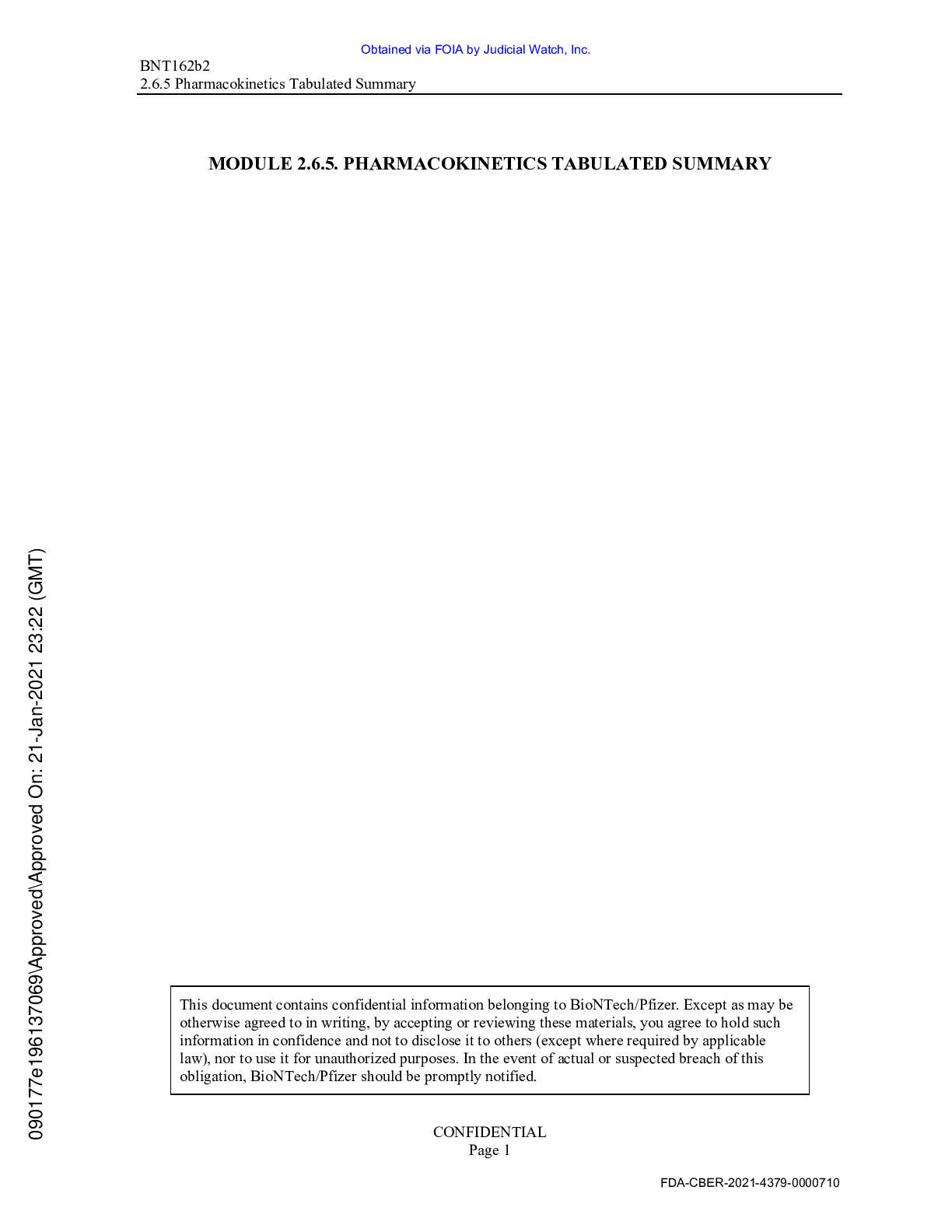 JW v HHS FDA Pfizer BioNTech Vaccine prod 3 02418 ...