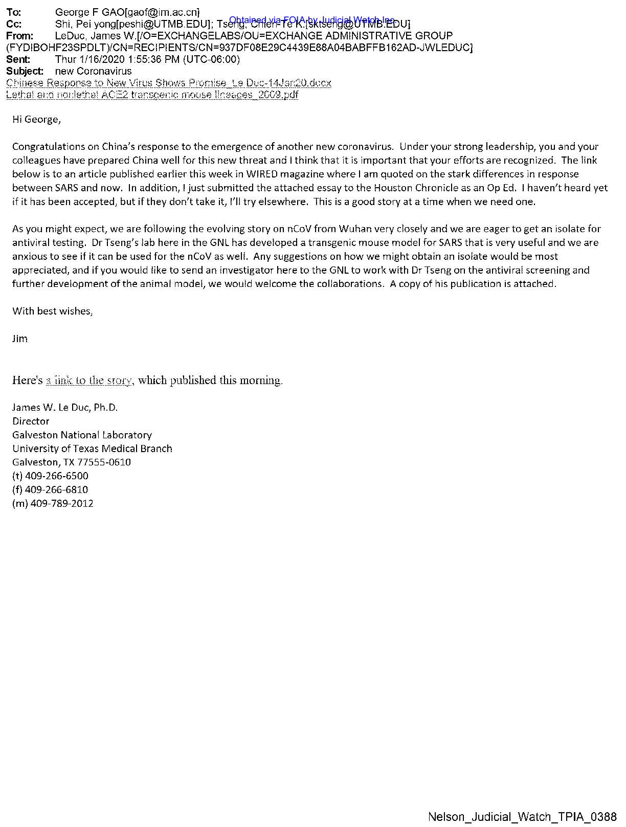 Wuhan Lab Production UTMB Records April 2022 pgs 3...