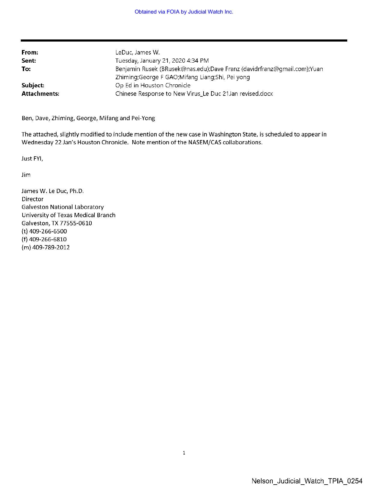 Wuhan Lab Production UTMB Records April 2022 pgs 2...