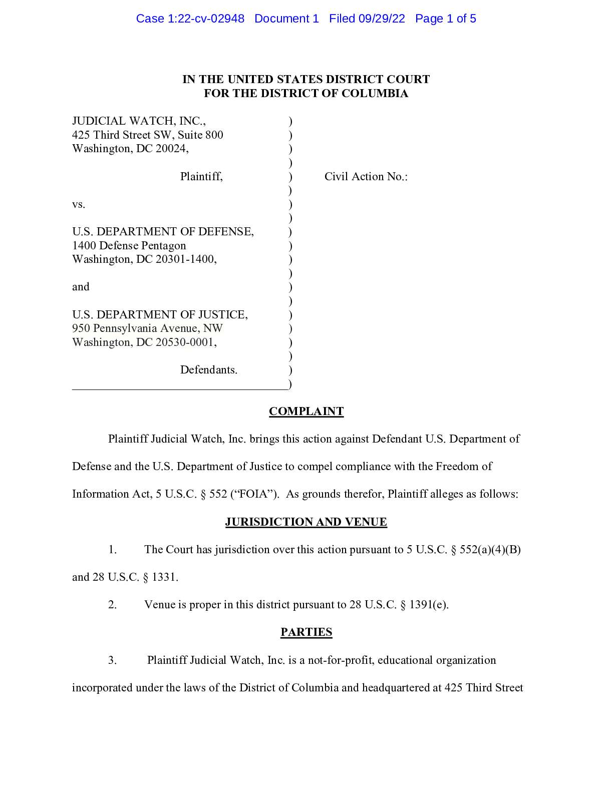 JW v DOD Byrd Babbitt complaint 02948