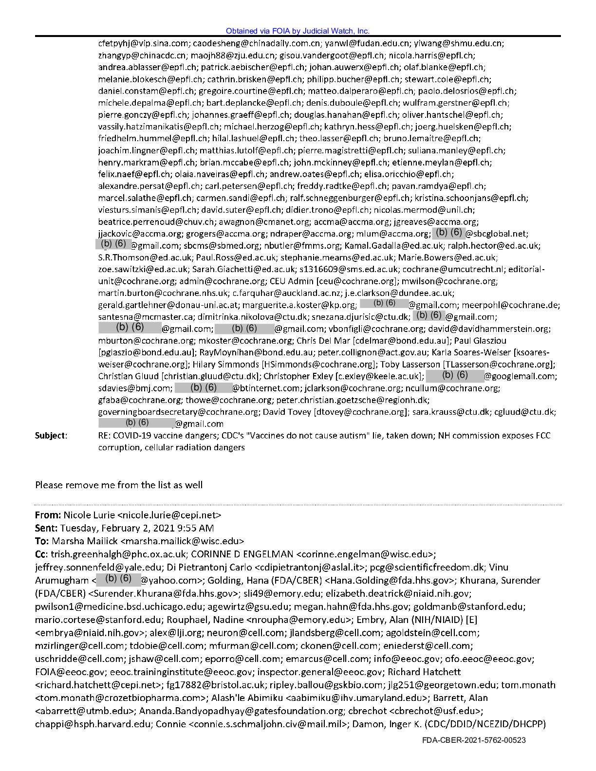 JW v HHS Covid Vax Adverse Events prod 1 00660 Par...