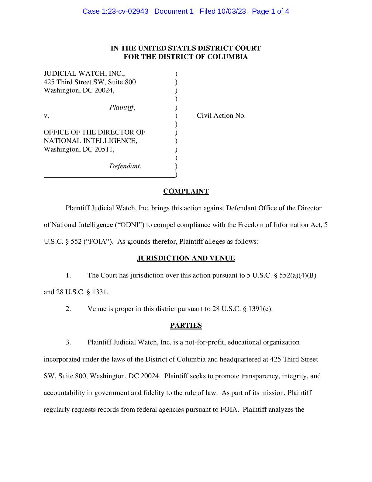 JW v ODNI complaint 02943