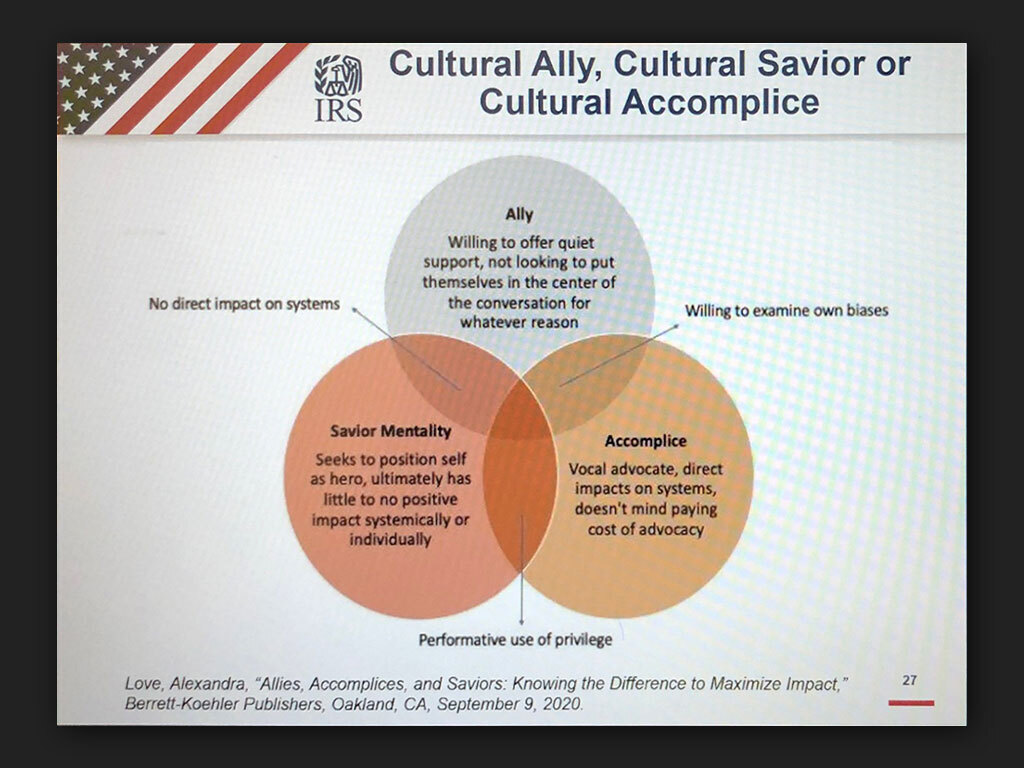 IRS Woke Training Slide 10