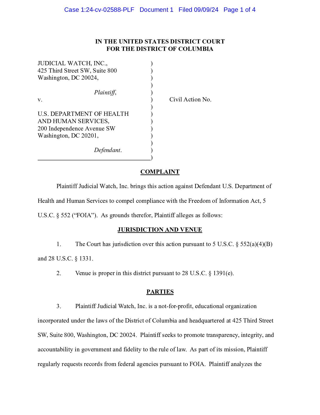 JW v HHS Child Trans Surgery complaint 02588