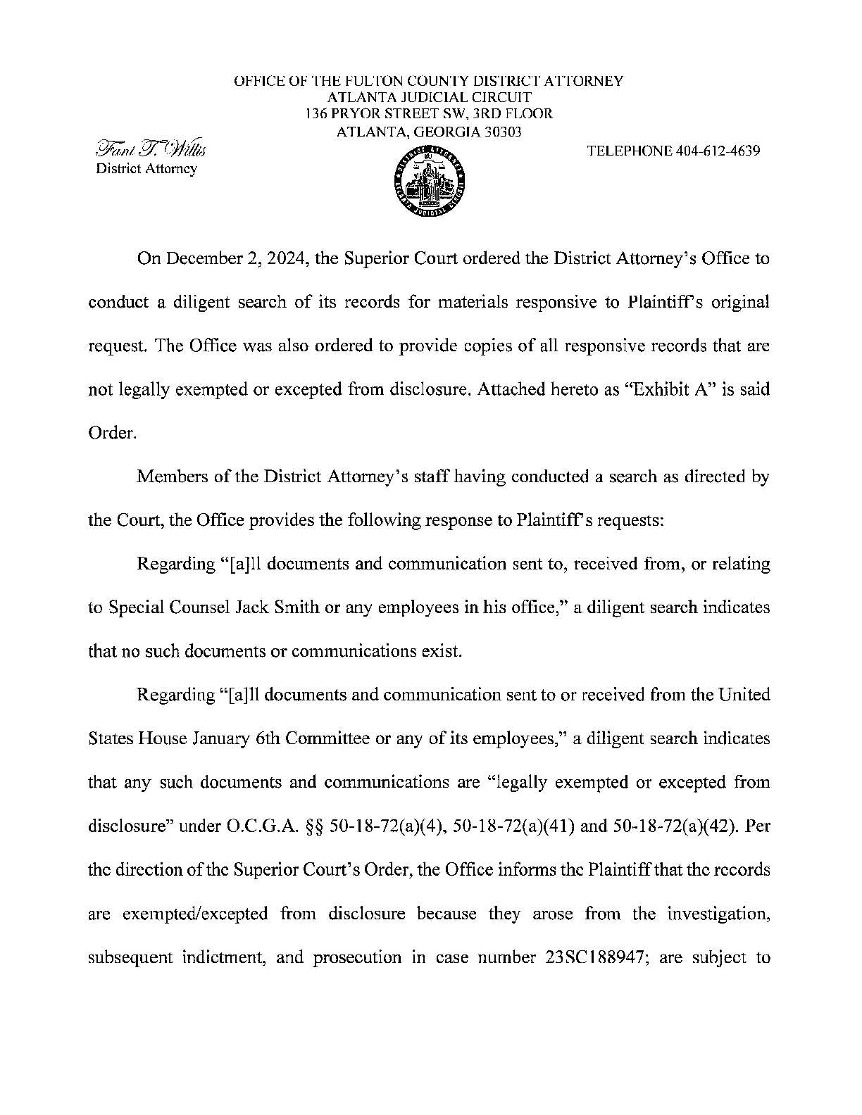 JW v Willis default response 002805
