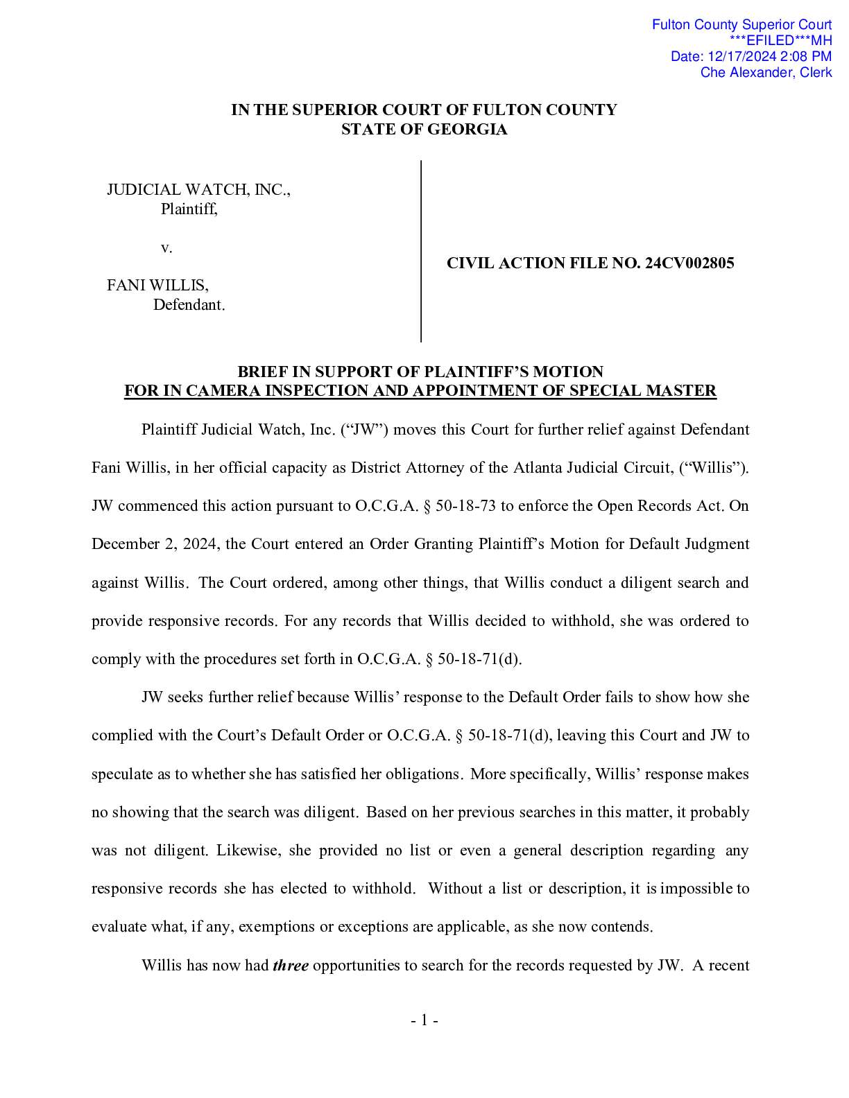 JW v Willis motion for add support 002805