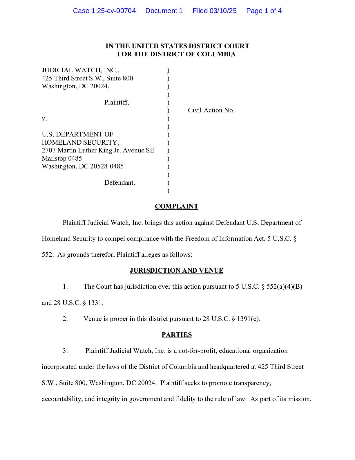 JW v. U.S. DHS Rally complaint 00704