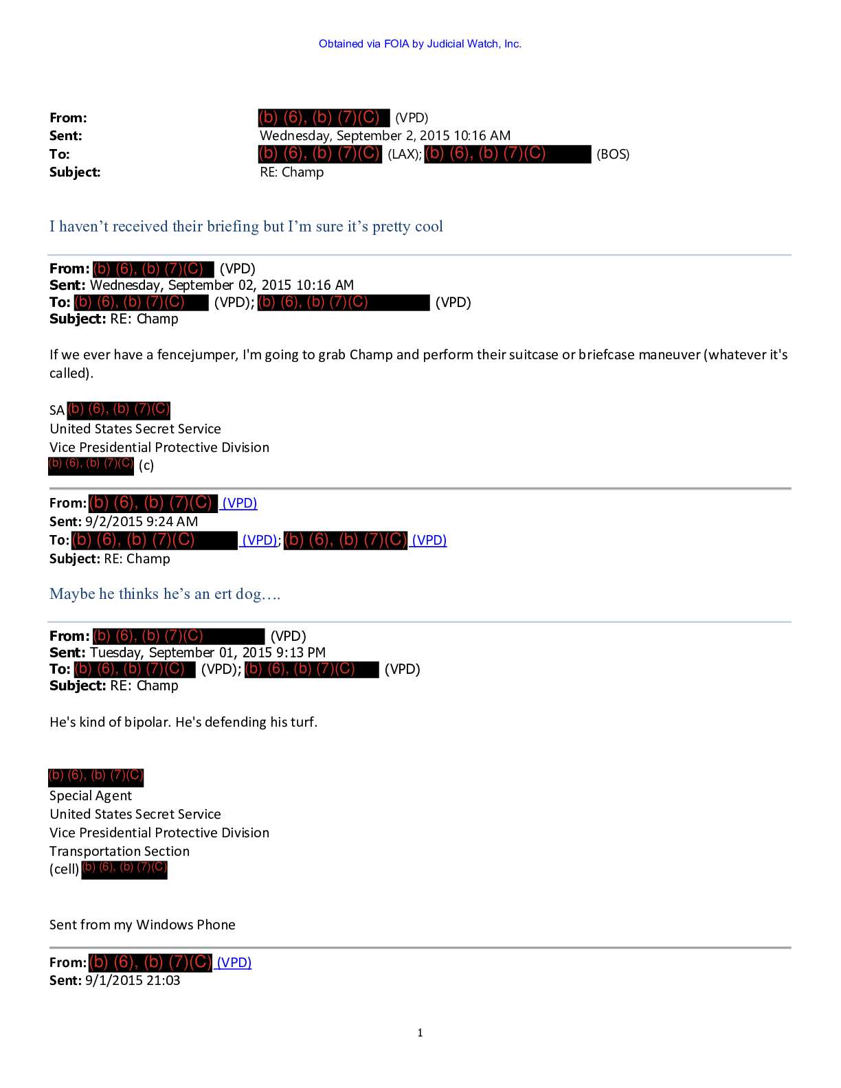 DHS USSS Biden Dog Bites Records March 2025 pgs 15...