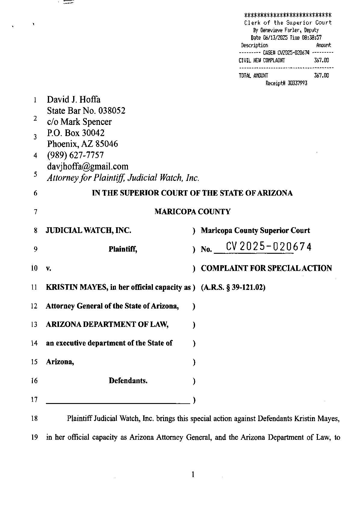 JW v Mayes Smith Trump complaint 020674